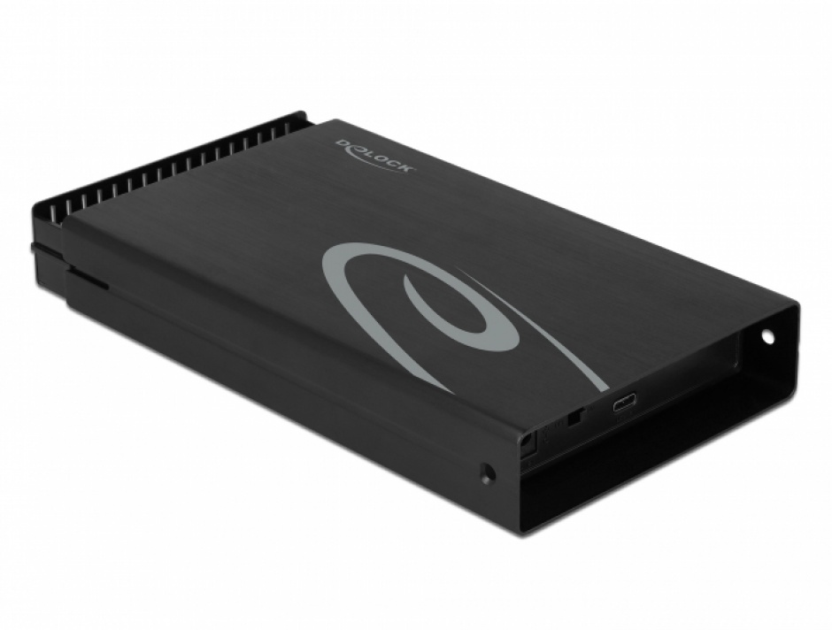 Imagine Rack extern USB 3.1-C pentru 3.5" SATA HDD, Delock 42627