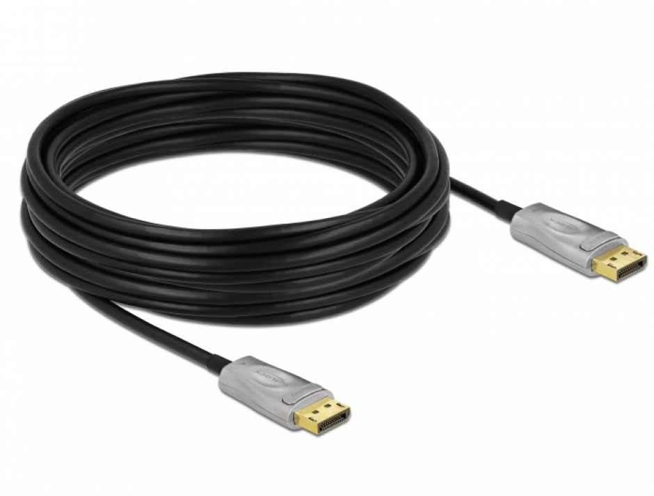 Imagine Cablu DisplayPort activ optic v1.4 8K@30Hz T-T 10m, Delock 85885