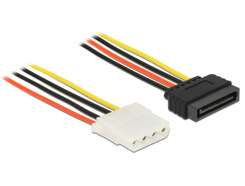 Imagine Cablu de alimentare SATA la Molex T-M 30cm, Delock 60139