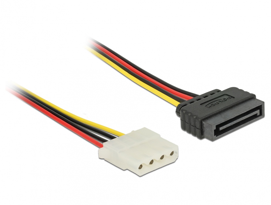 Imagine Cablu de alimentare SATA la Molex T-M 100cm, Delock 60140