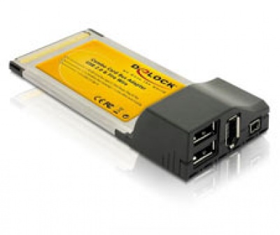 Imagine Placa PCMCIA Delock la FireWire si USB 2.0, 61258