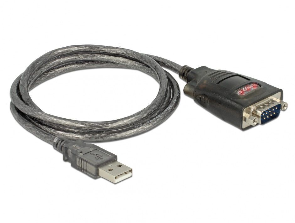 Imagine Cablu USB la Serial RS232 FTDI 1m, Delock 61364