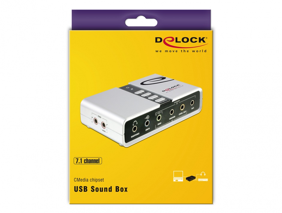 Imagine Placa de sunet USB 7.1, Delock 61803
