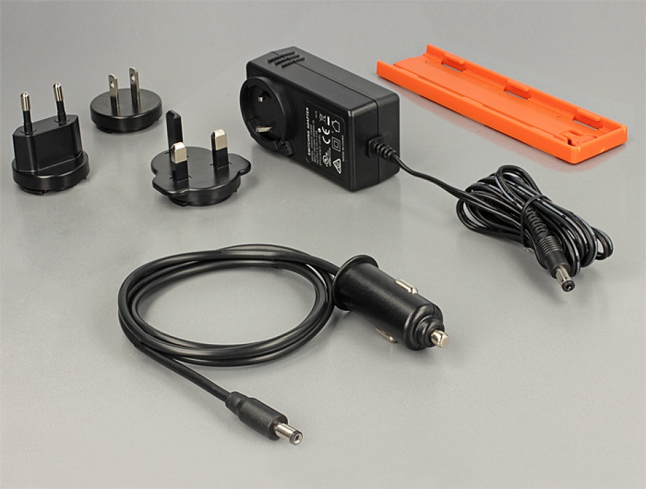 Imagine Statie de incarcare (incarcator priza) 6 Porturi USB 6.5 A EU / UK / USA cu LED, Navilock 62624 