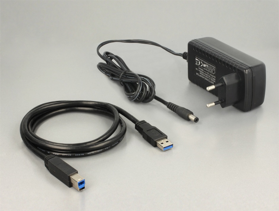 Imagine Dual Docking Station SATA HDD/SSD la USB 3.0, Functie de Clona, Delock 62661
