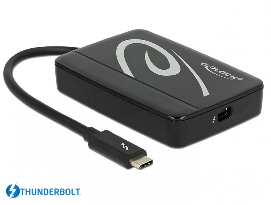 Imagine Adaptor Thunderbolt 3 (USB tip C) la Thunderbolt 2 T-M, Delock 62709