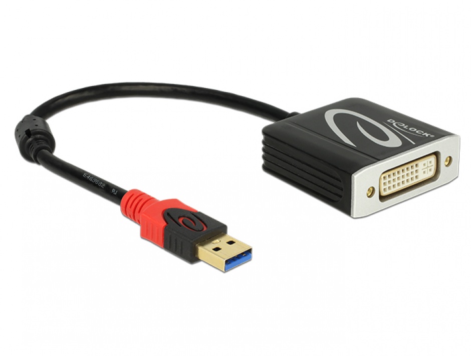 Imagine Adaptor USB 3.0 la DVI T-M, Delock 62737