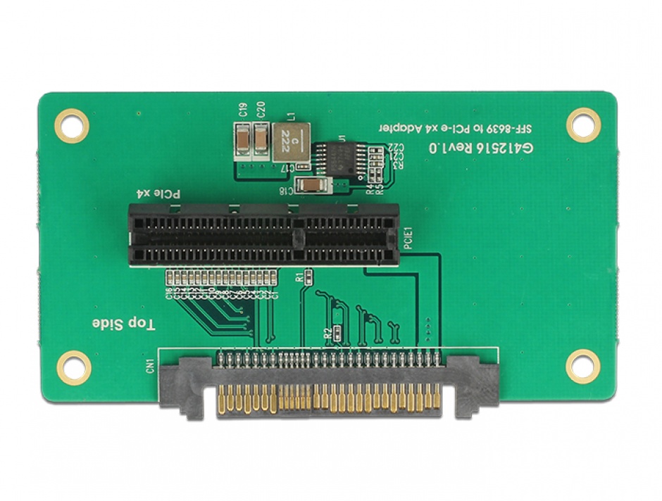 Imagine Adaptor U.2 SFF-8639 la PCIe x4 cu fixare, Delock 62863
