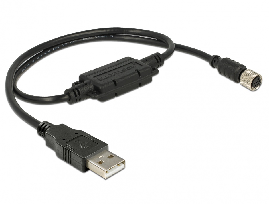Imagine Cablu M8 waterproof la USB-A 2.0 M-T, Navilock 62970