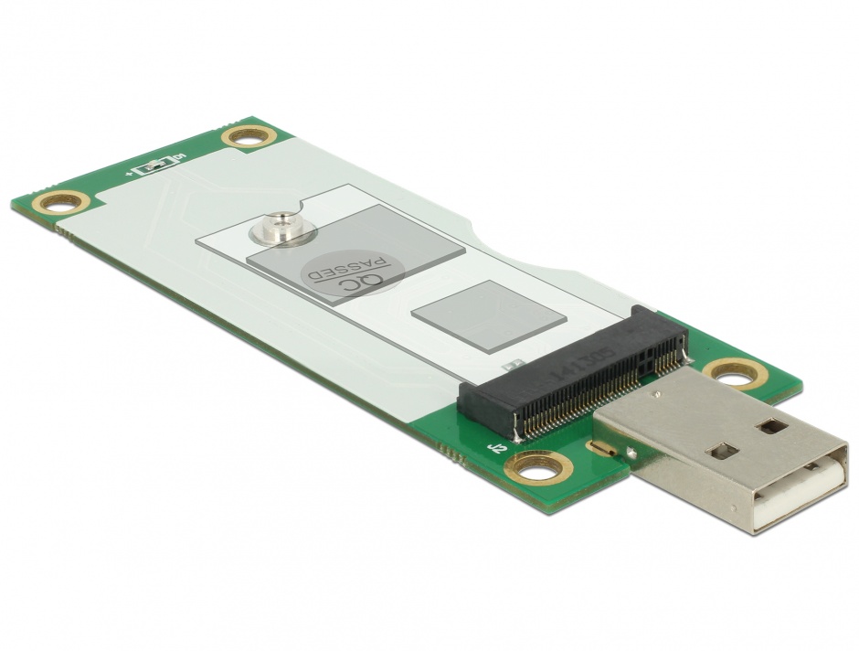 Imagine Adaptor USB tip A la M.2 Key B cu slot SIM, Delock 63446