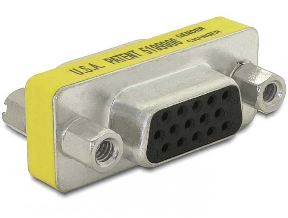 Imagine Adaptor VGA 15 pini M-M, Delock 65001