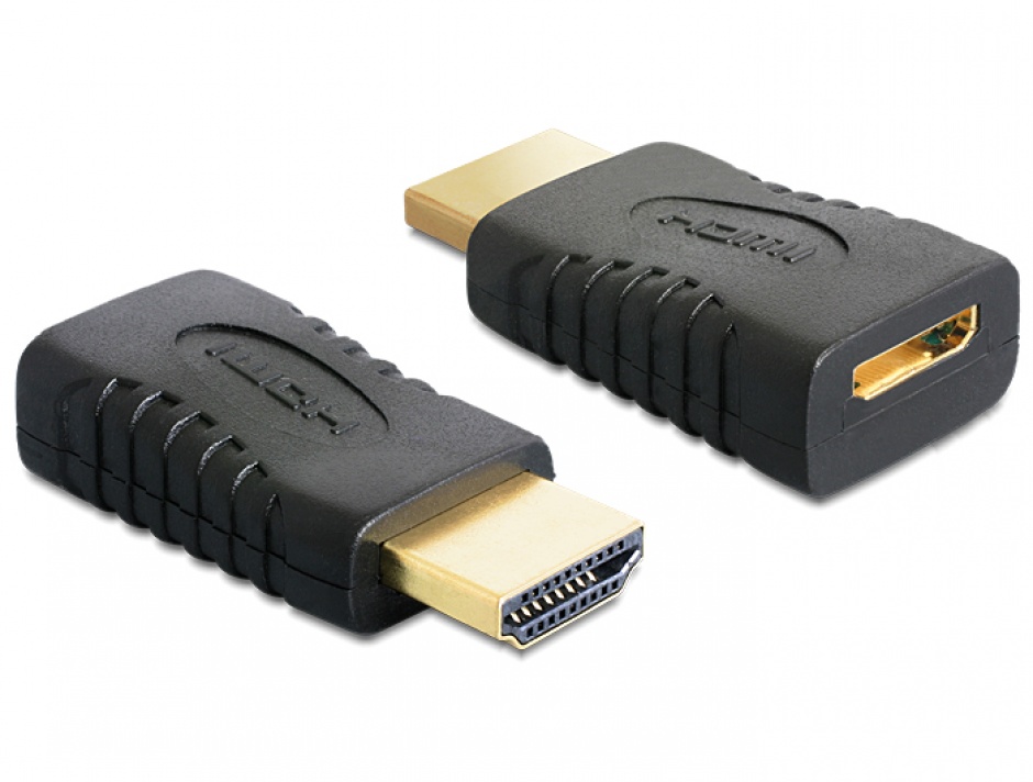 Imagine Adaptor mini HDMI-C la HDMI-A M-T, Delock 65262