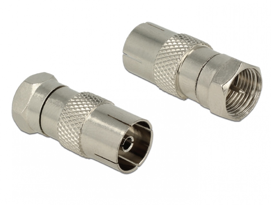 Imagine Adaptor F Plug la IEC Jack, Delock 65616
