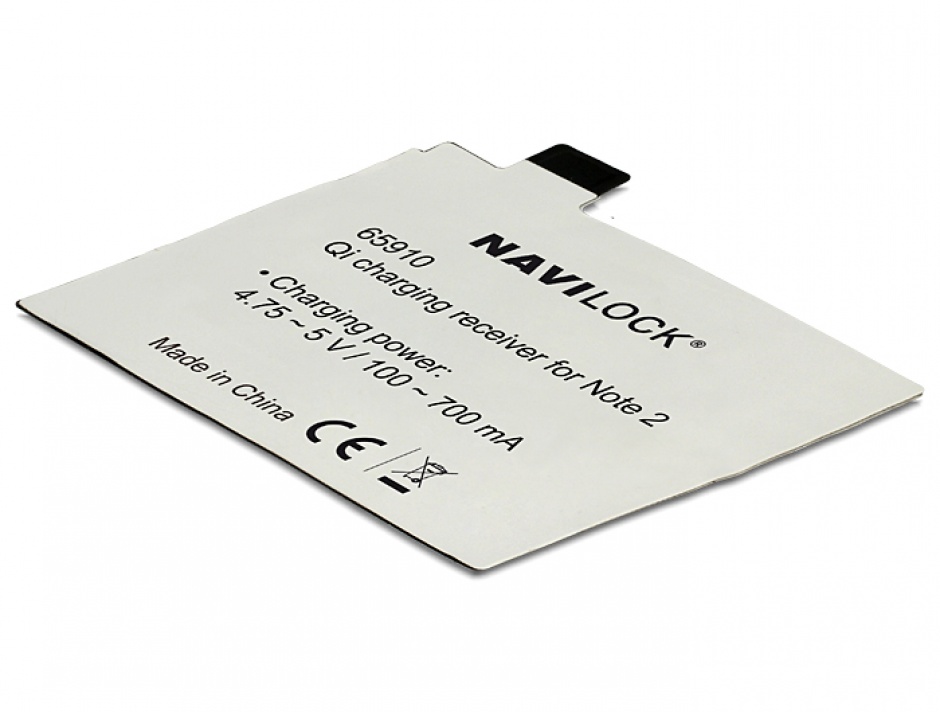 Imagine Receptor intern Qi Charging pentru Samsung Galaxy Note 2, Navilock 65910
