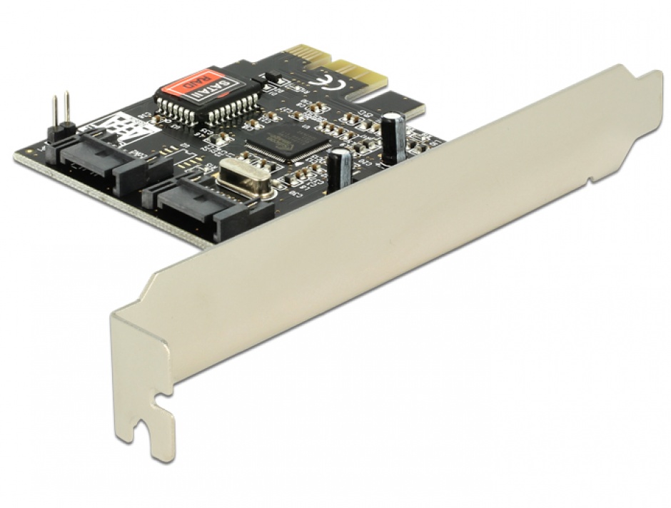 Imagine PCI Express cu 2 Porturi SATA II, Raid, Delock 70137