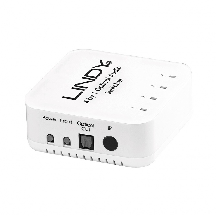 Imagine Switch audio TosLink Digital Optic 4 porturi (pana la 192kHz), Lindy L70416