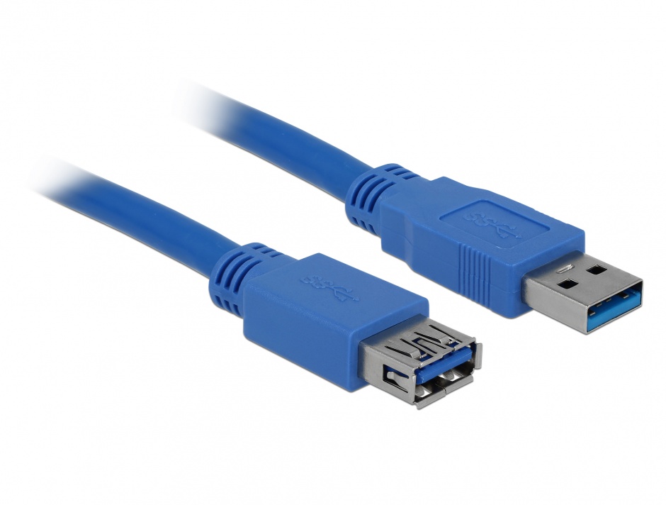 Imagine Cablu prelungitor USB 3.0 T-M 1m Bleu, Delock 82538