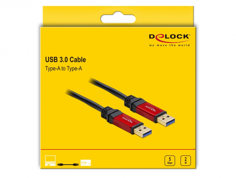 Imagine Cablu Premium USB 3.0 T-T 2m, Delock 82745