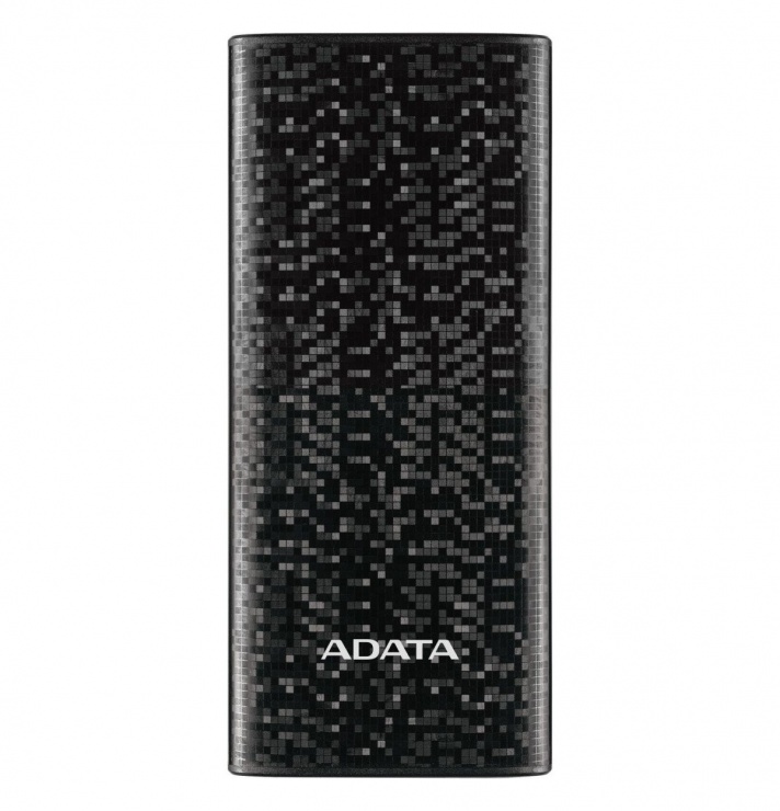 Imagine Baterie externa P10000 10000mAh, 2 x USB, 4 x LED Negru, ADATA AP10000-DUSB-CBK