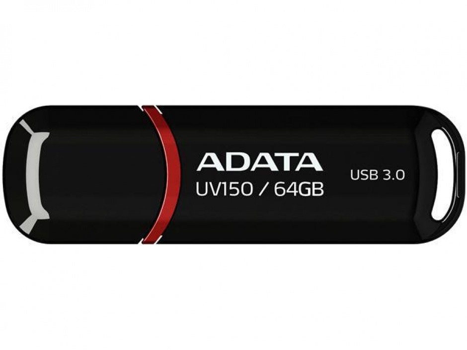 Imagine Stick USB 3.0 cu capac 64GB UV150 Negru, ADATA
