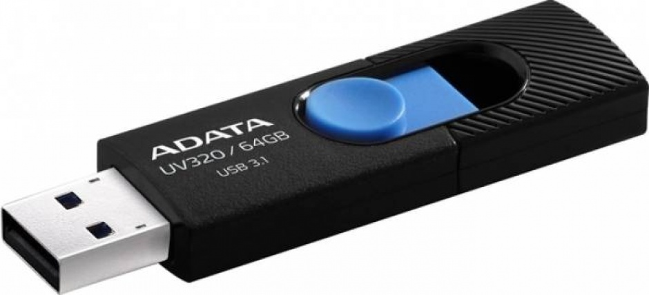 Imagine Stick USB 3.2 Gen 1 64GB, ADATA AUV320-64G-RBKBL