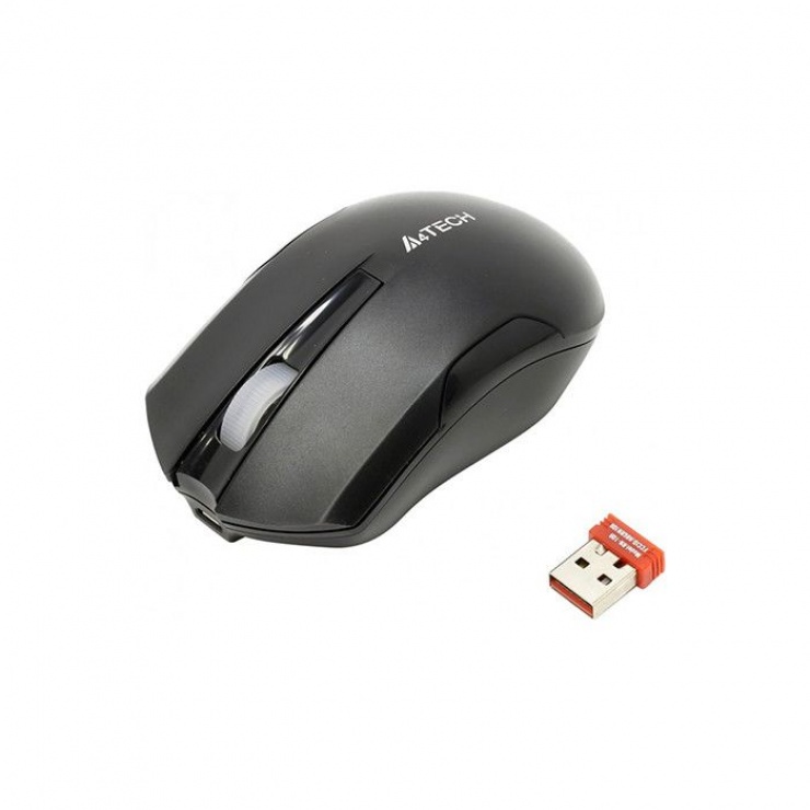 Imagine Mouse G11 Wireless V-track Padless Negru, A4Tech G11-200N