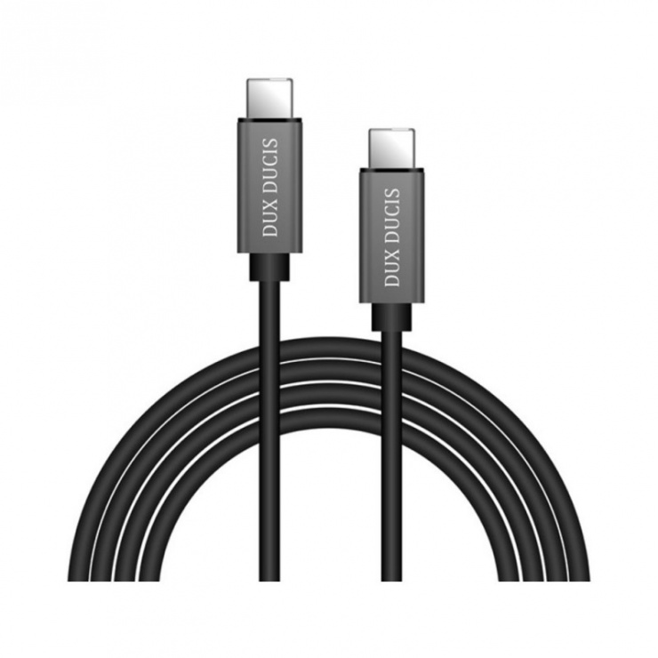 Imagine Cablu de date si incarcare USB-C 3A 1m Argintiu, DUX DUCIS