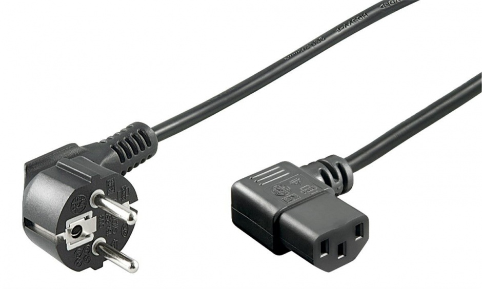 Imagine Cablu de alimentare PC C13 230V unghi 90 grade 5m, KPSP5-90