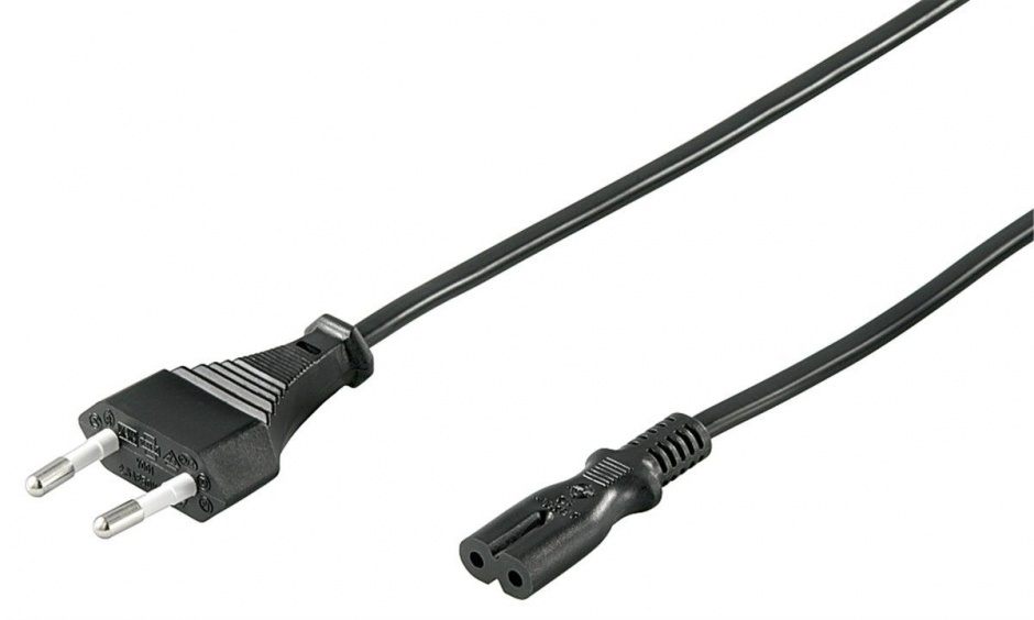 Imagine Cablu alimentare Euro la IEC C7 (casetofon) 3m negru 230V, KPSPM3