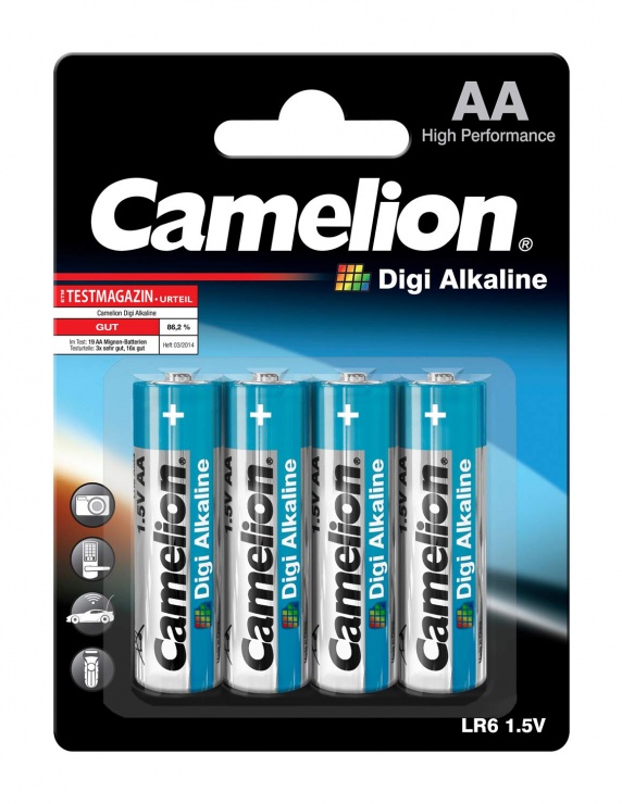 Imagine Set 4 baterii AA LR6 1.5V Digi Alkaline, Camelion