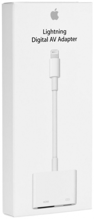 Imagine Adaptor audio-video iPhone Lightning la HDMI cu alimentare, Apple