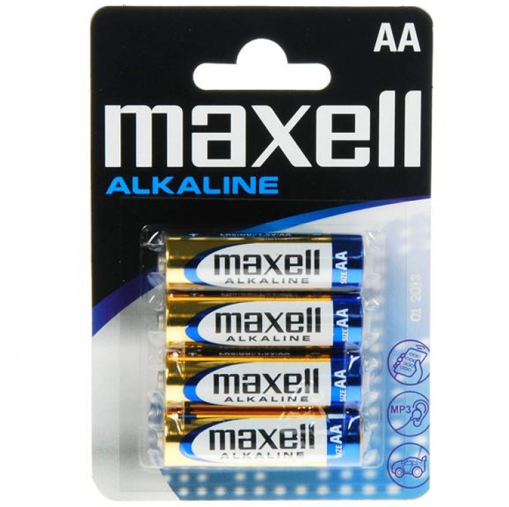 Imagine Baterie Alcalina AA LR6 4buc Blister, Maxell MN1500