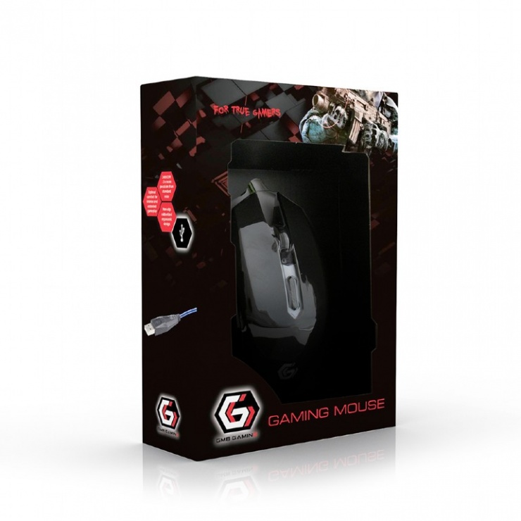 Imagine Mouse gaming Red, Gembird MUSG-001-R-3
