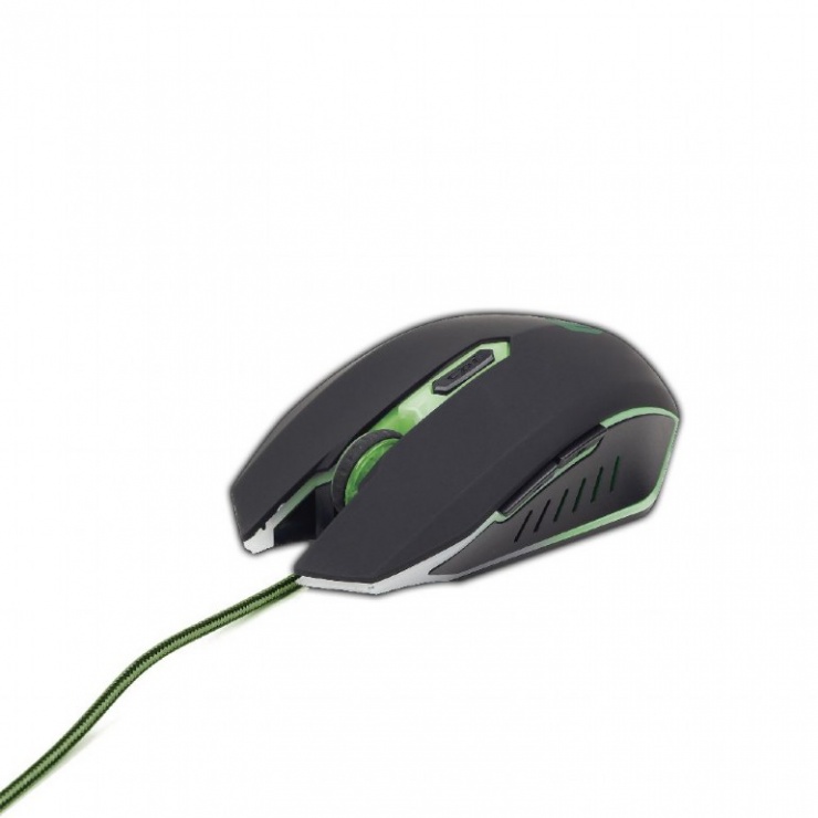 Imagine Mouse gaming Green, Gembird MUSG-001-G-1