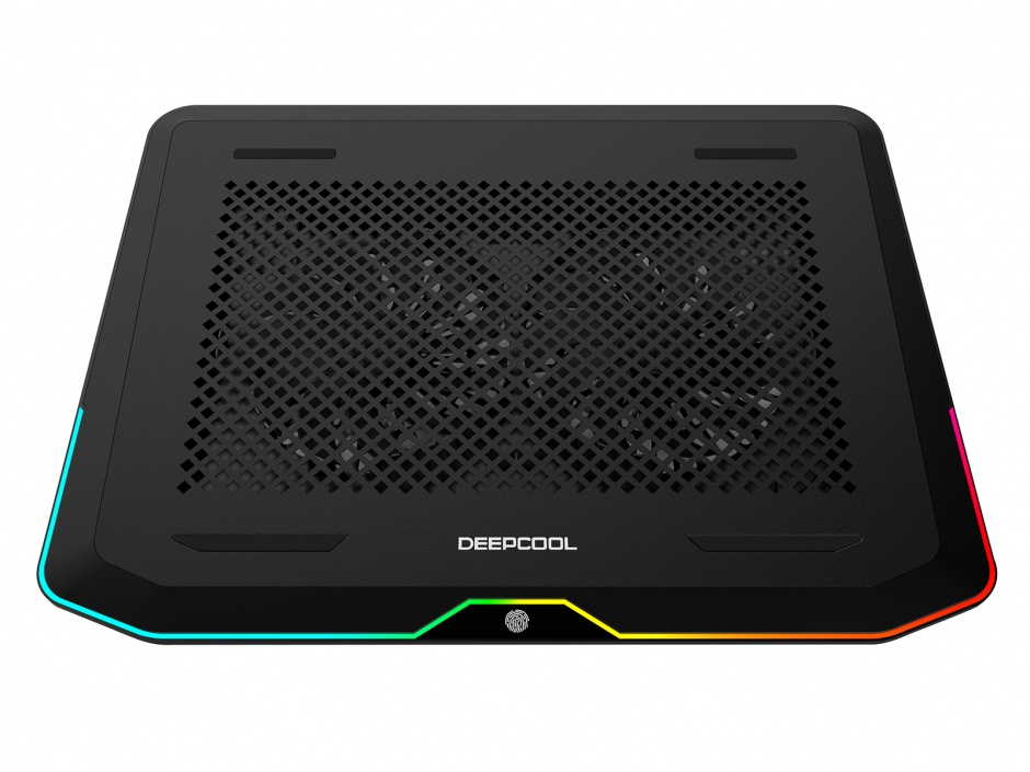 Imagine Stand notebook 17" cu iluminare RGB 2 x fan 14cm + 2 x USB 3.0, Deepcool N80 RGB