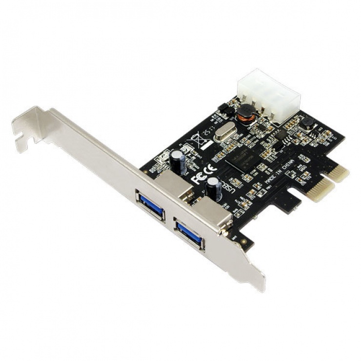 Imagine PCI Express la 2 x USB 3.0, Logilink PC0054A