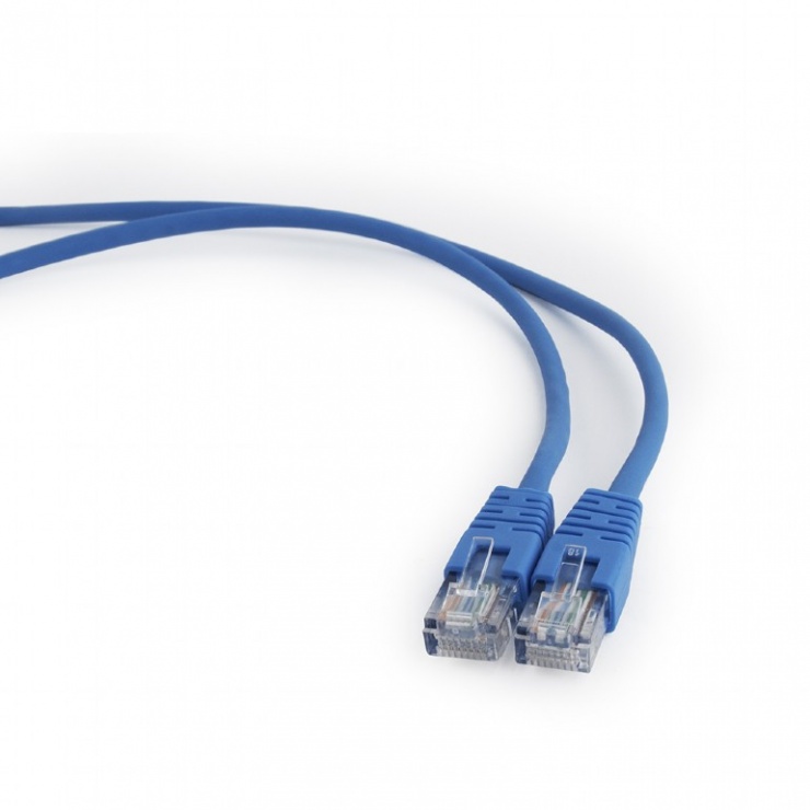 Imagine Cablu retea UTP Cat.5e 1m albastru, Gembird PP12-1M/B