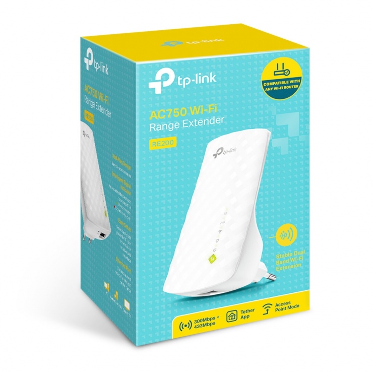 Imagine Range Extender WiFi AC750, TP-Link RE200-5