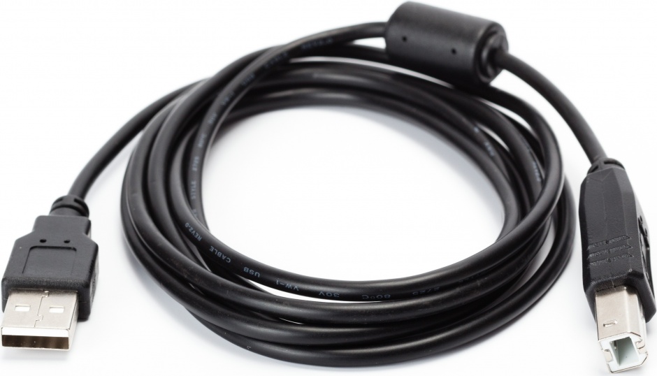 Imagine Cablu de imprimanta USB 2.0 A-B 4.5m Negru, Spacer SPC-USB-AMBM-15