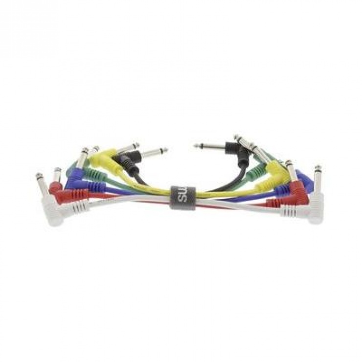 Imagine Set 6 cabluri audio jack 6.35mm mono T-T 0.15m, SWEEX SWOP23010E015