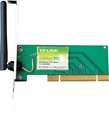 Imagine Placa retea Wireless PCI 54Mbps, TL-WN350G