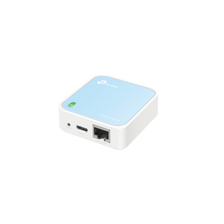 Imagine Router portabil wireless nano 300Mbps, TP-LINK TL-WR802N