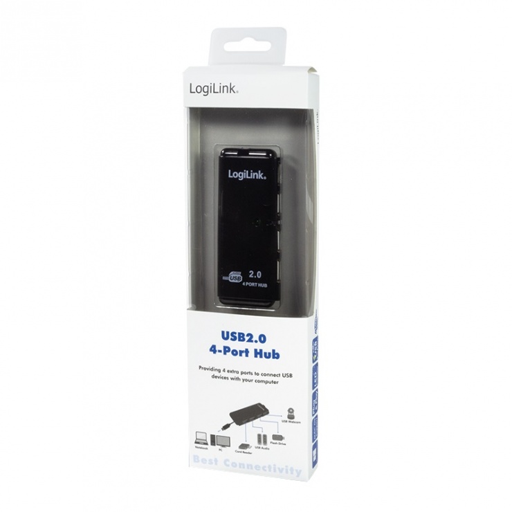 Imagine Hub USB 2.0 4 porturi, Logilink UH0001A-3
