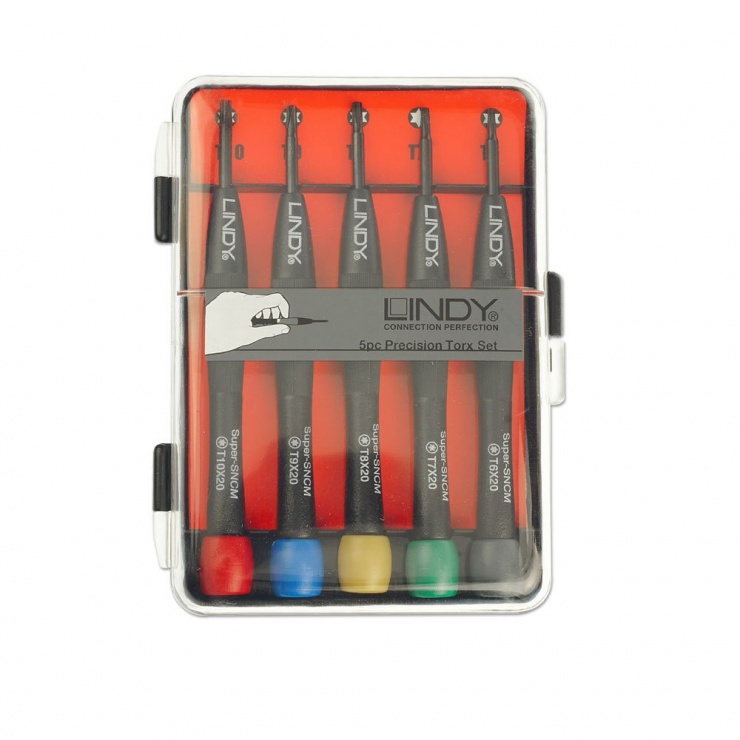 Imagine Set de precizie/tehnician/calculator Torx 5 piese, Lindy L43012-1