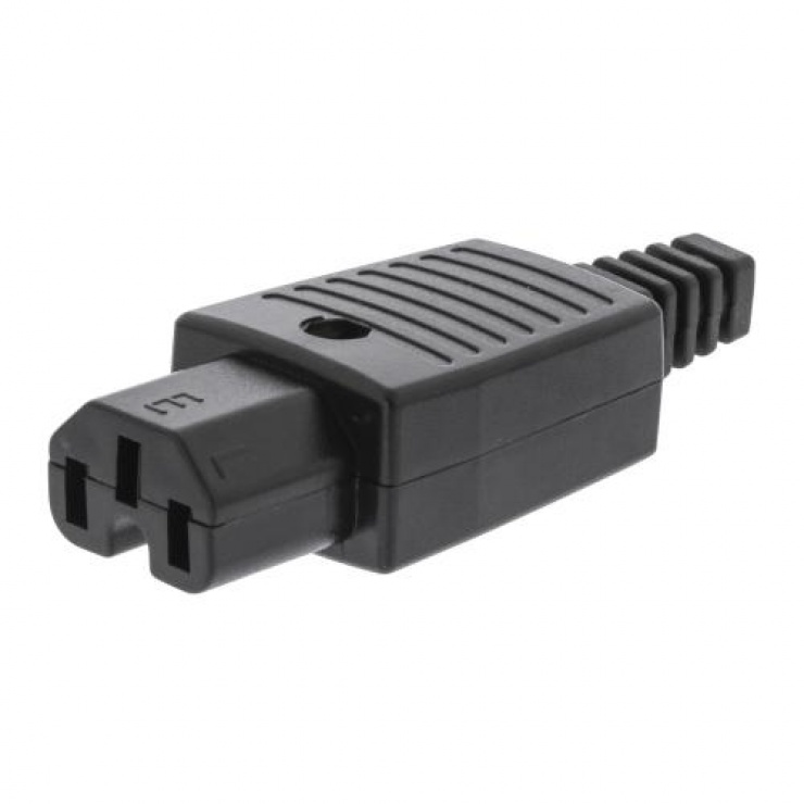 Imagine Conector de alimentare IEC C15 Negru