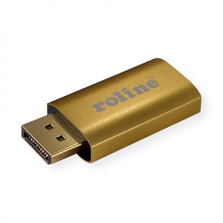 Imagine Adaptor GOLD Displayport 1.2 la HDMI activ 4K@60Hz T-M, Roline 12.03.3158