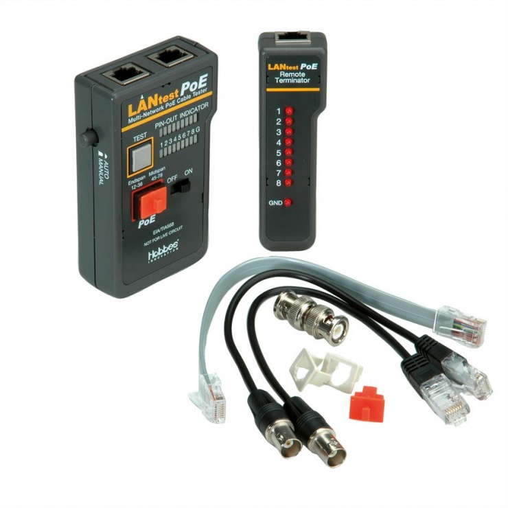 Imagine LANtest Multinetwork PoE Cable Tester, Hobbes 256551P
