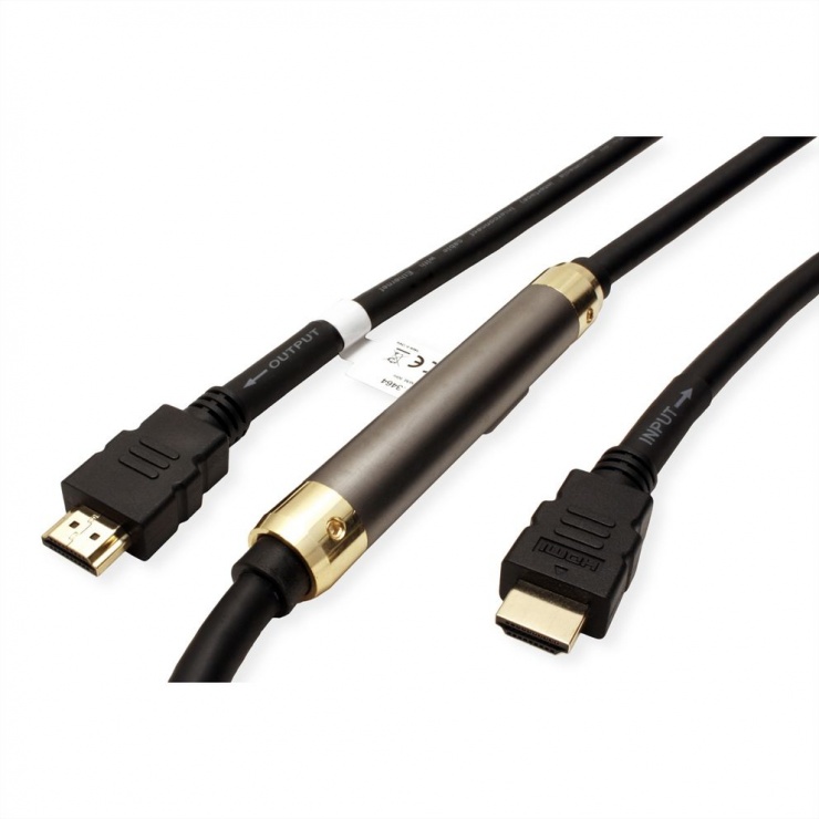 Imagine Cablu HDMI cu Ethernet v1.4 cu repeater T-T 50m, Roline 14.01.3464