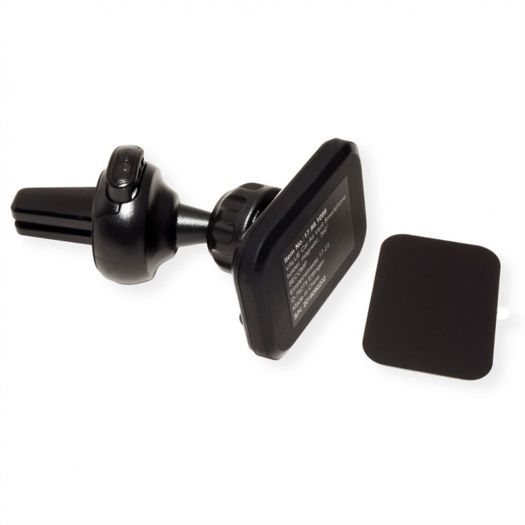 Imagine Suport auto pentru smartphone rotabil, montare ventilator, Value 17.99.1099