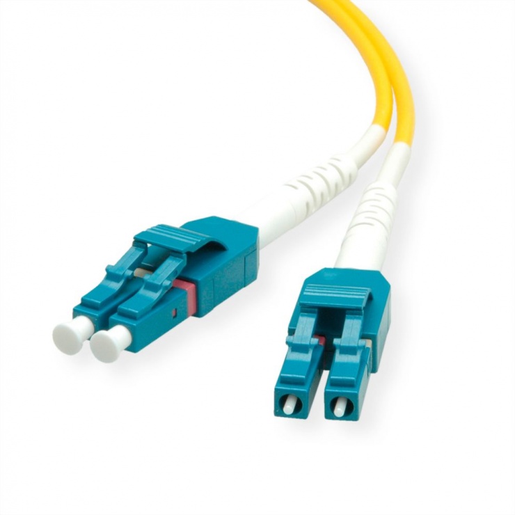 Imagine Cablu Jumper Fibra optica LC-LC duplex OS2 15m, Roline 21.15.8786